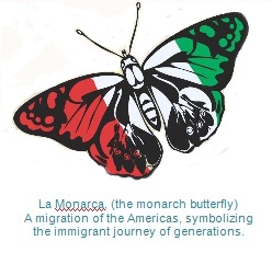 Butterfly for newsletter with caption Butterfly for newsletter with caption